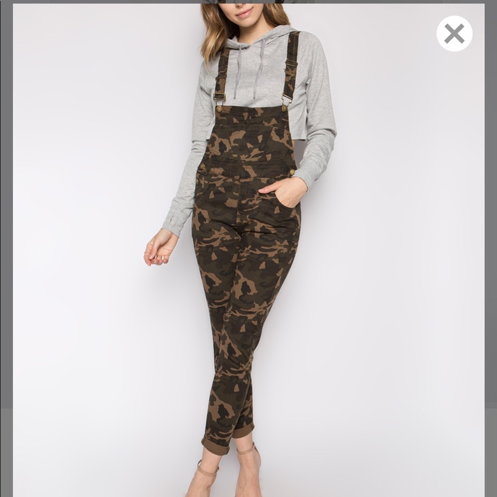 Green Camo overall women sizes